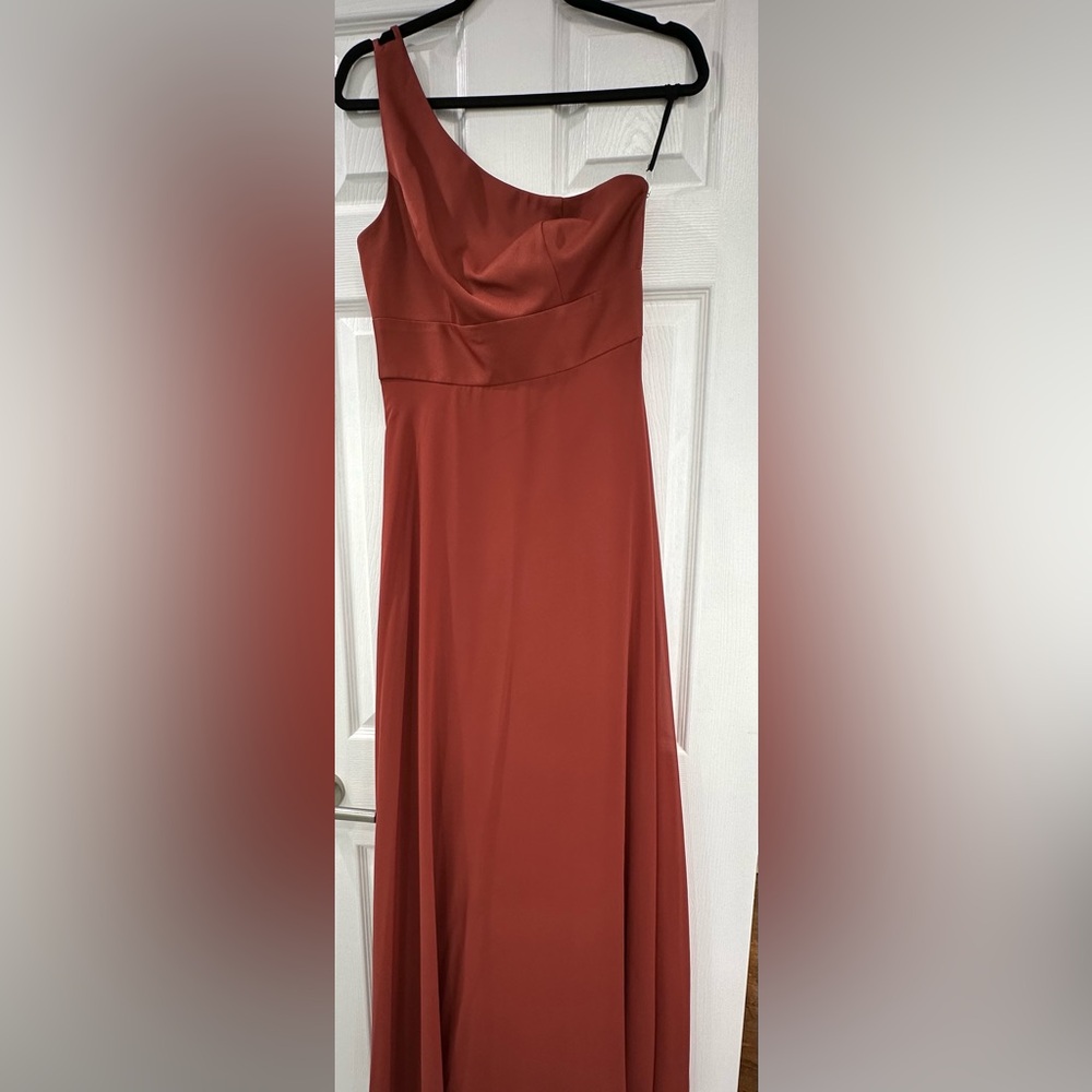 David's Bridal Bridesmaid Dress one shoulder